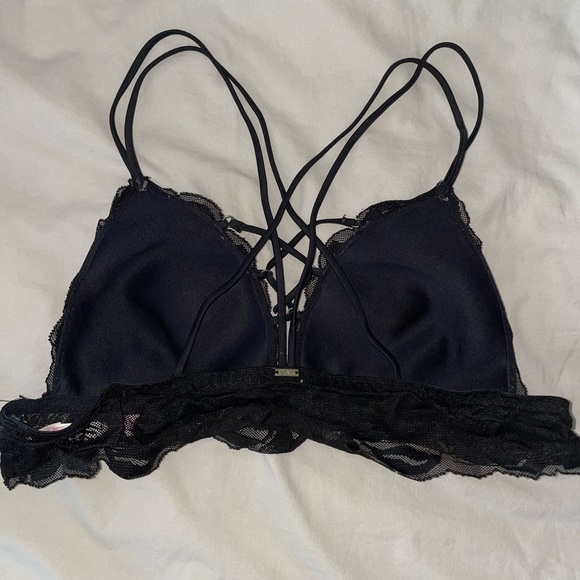 PINK Black lace Bralette - Picture 2 of 3